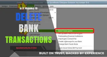 Can Bank Transactions Be Deleted? Exploring the Possibility and Implications