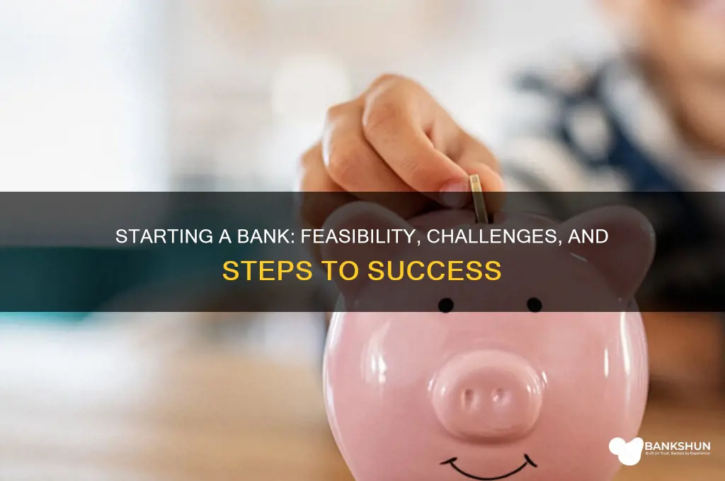 is it possible to start a bank