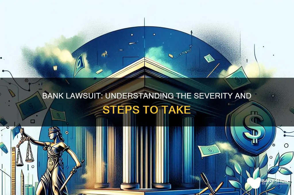 is it serious when bank sues you