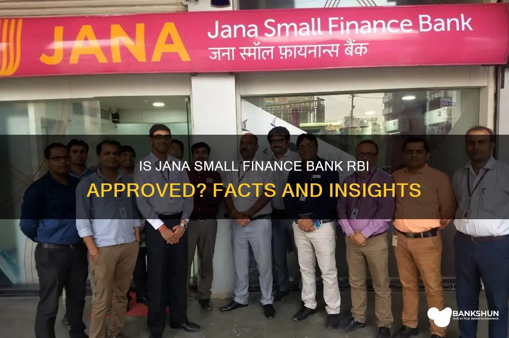 is jana small finance bank rbi approved
