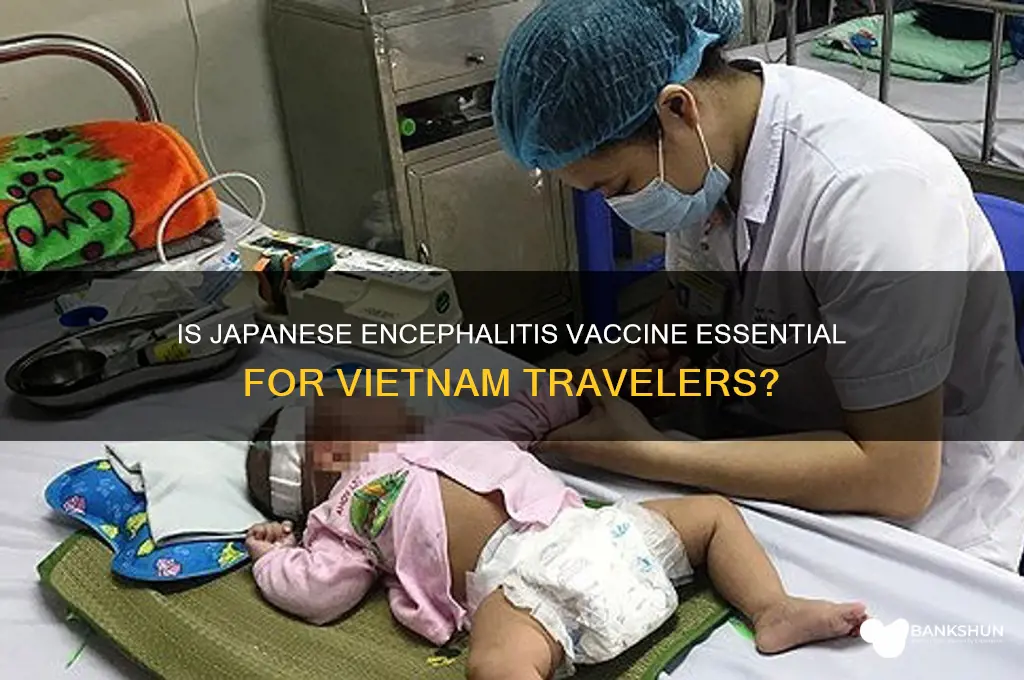 is japanese encephalitis vaccine necessary for vietnam