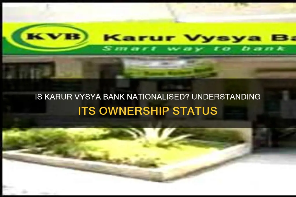 is karur vysya bank a nationalised bank