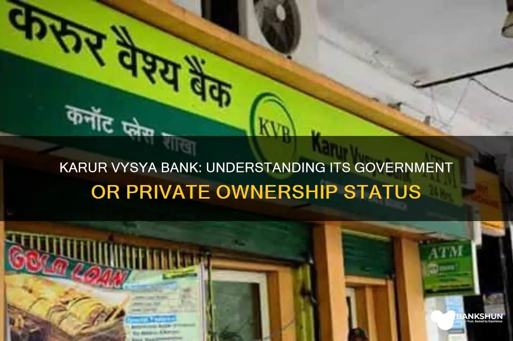 is karur vysya bank government or private