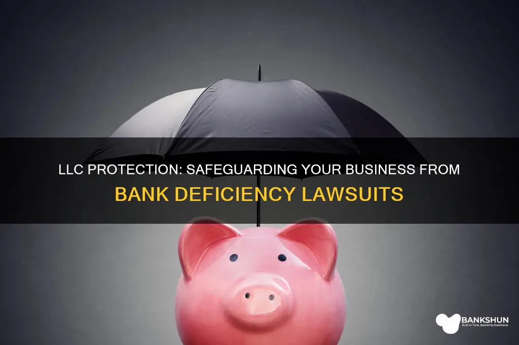 is llc safe from bank deficiency suing