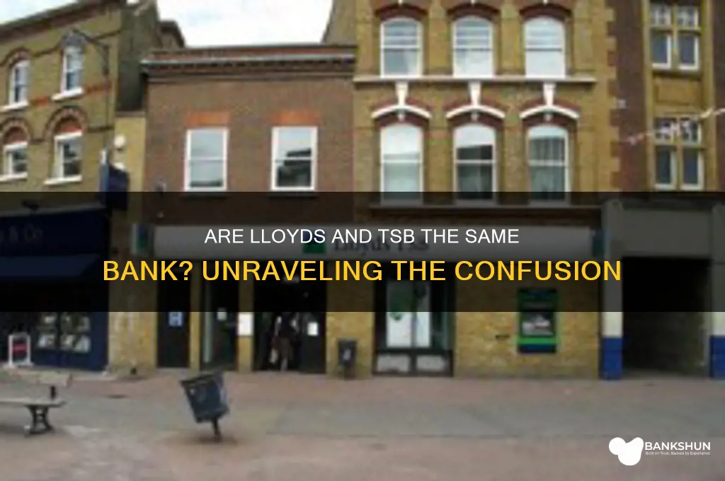 is lloyds and tsb the same bank