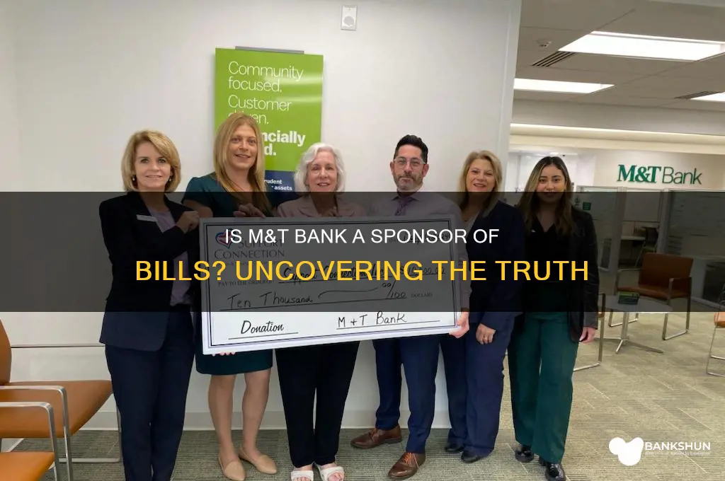 is m&t bank a sponcer bills
