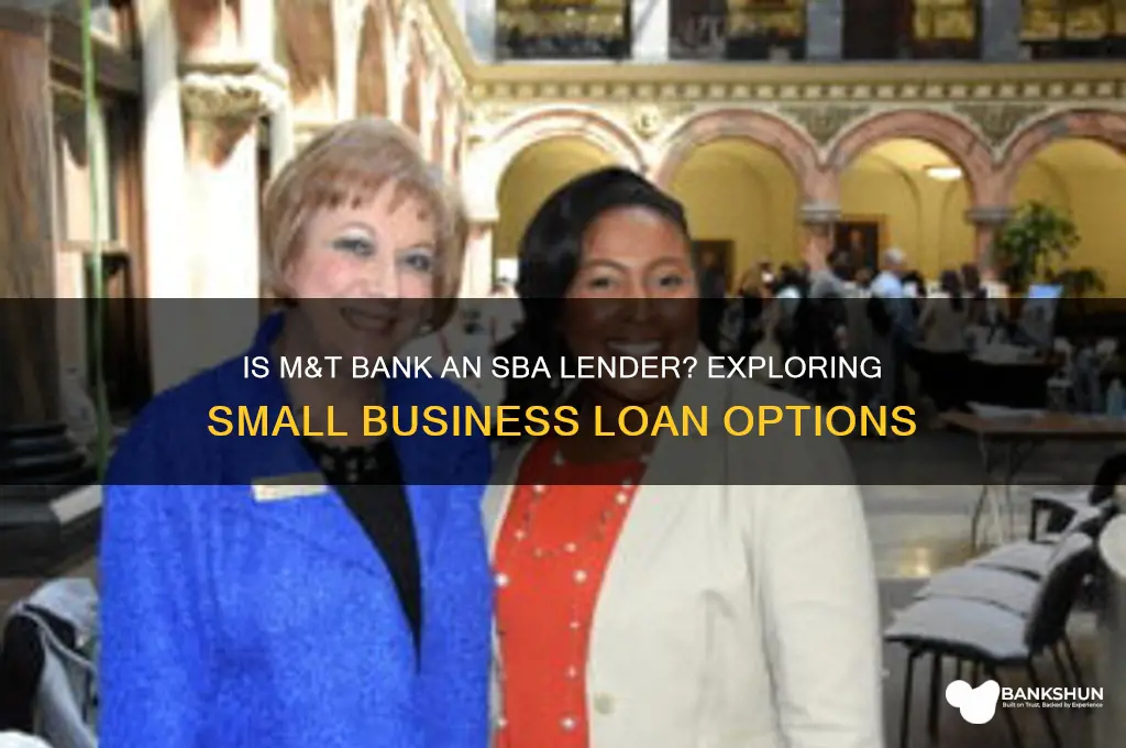 is m&t bank an sba lender