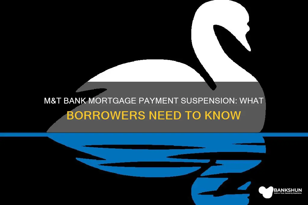 is m&t bank suspending mortgage payments