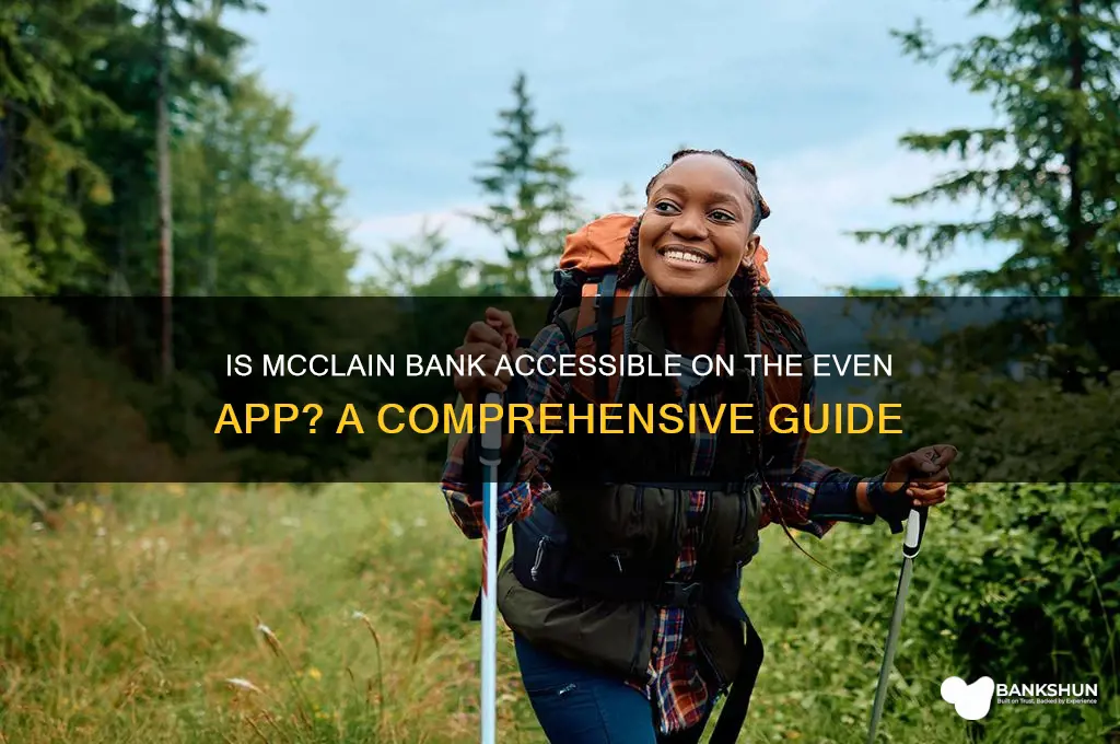 is mcclain bank on the even app