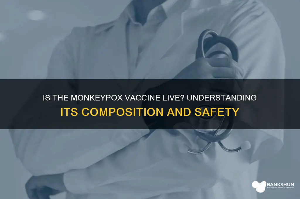is monkey pox vaccine a live vaccine