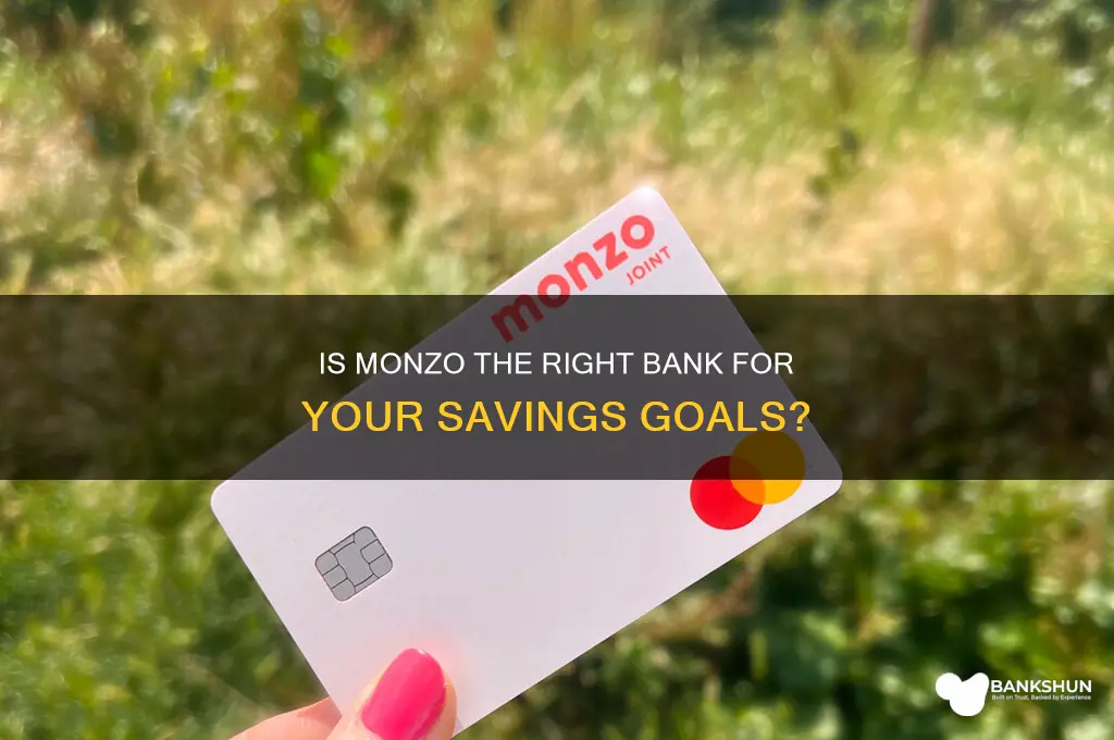 is monzo a good bank for savings