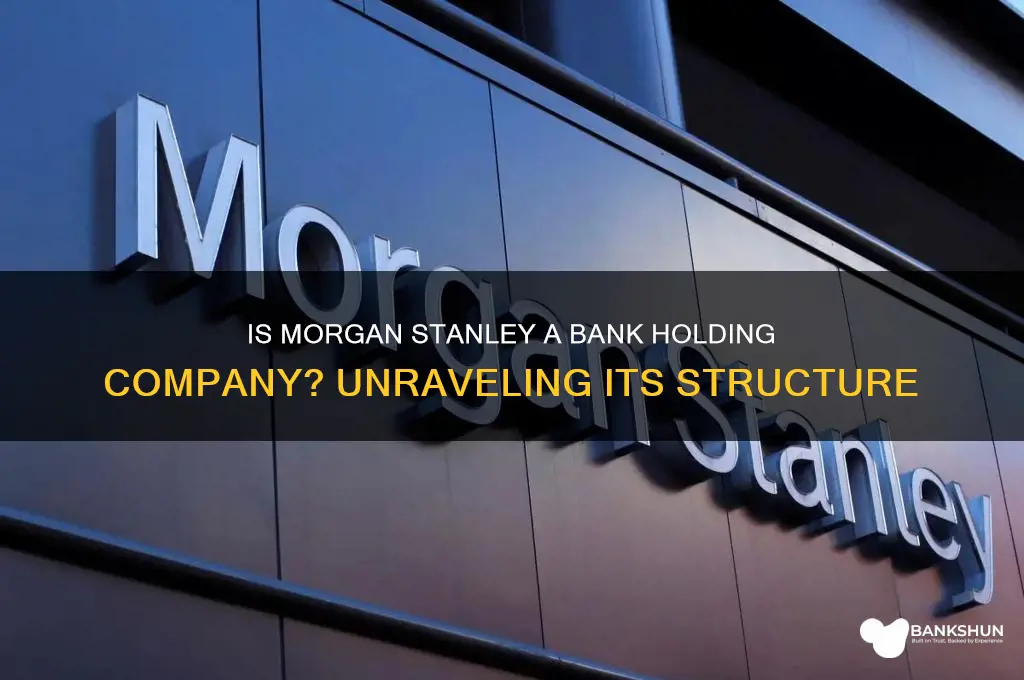 is morgan stanley a bank holding company