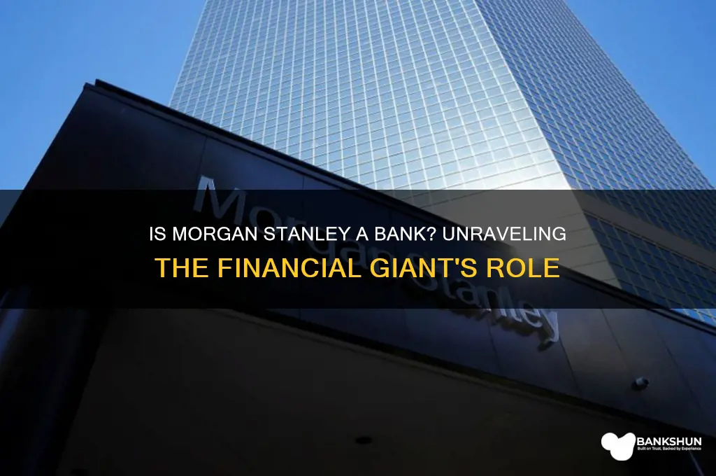 is morgan stanley associated with a bank