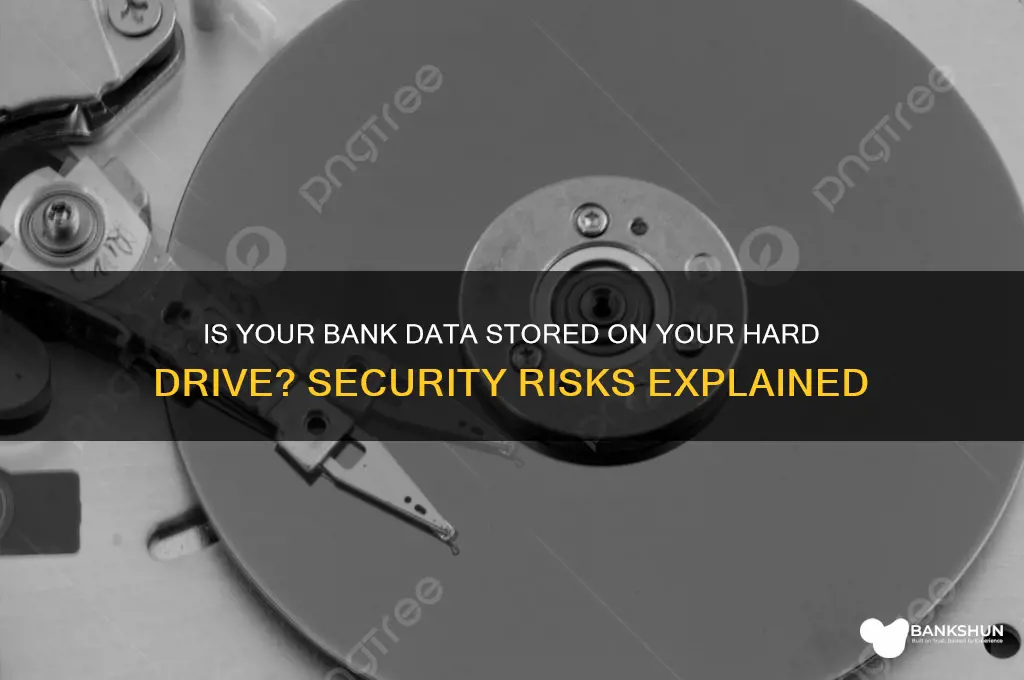 is my bank information on my harddrive