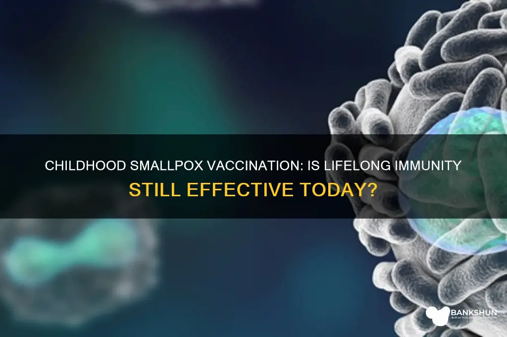 is my childhood smallpox vaccination still good