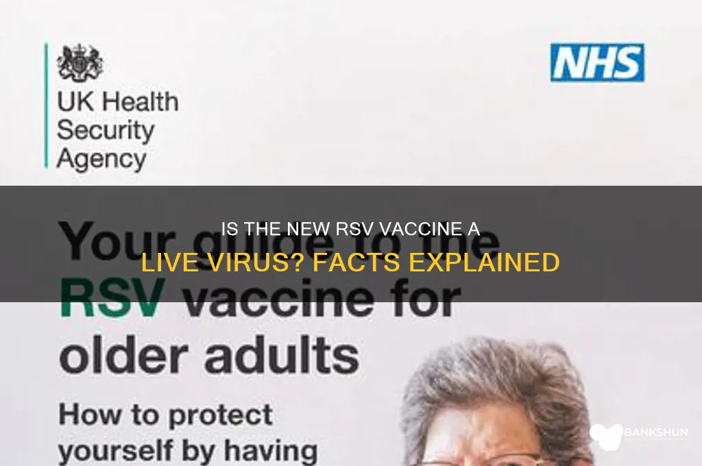 is new rsv vaccine a live virus