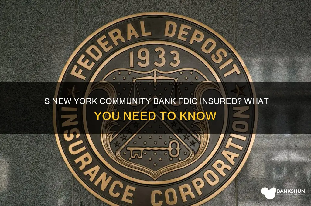 is new york community bank fdic insured
