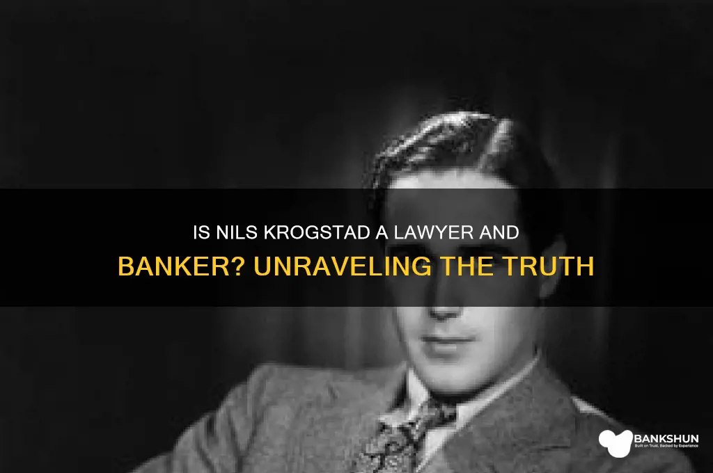 is nils krogstad a lawyer and banker