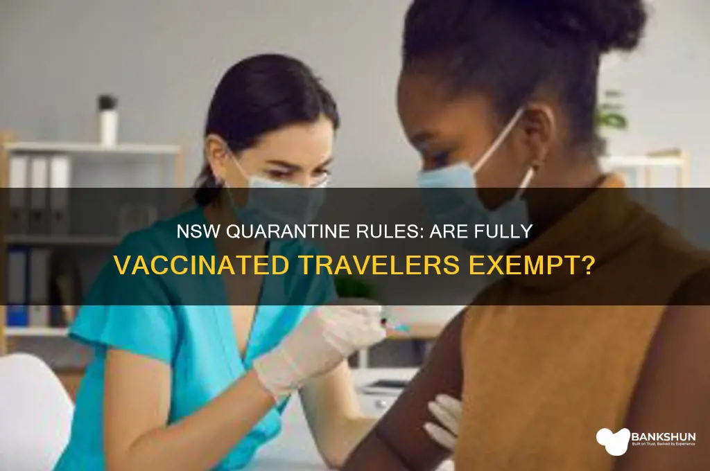 is nsw quarantine free for fully vaccinated