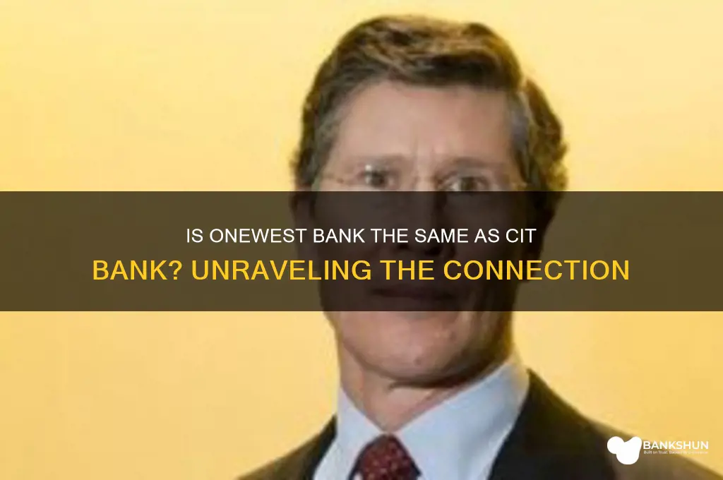 is one west band also cit bank