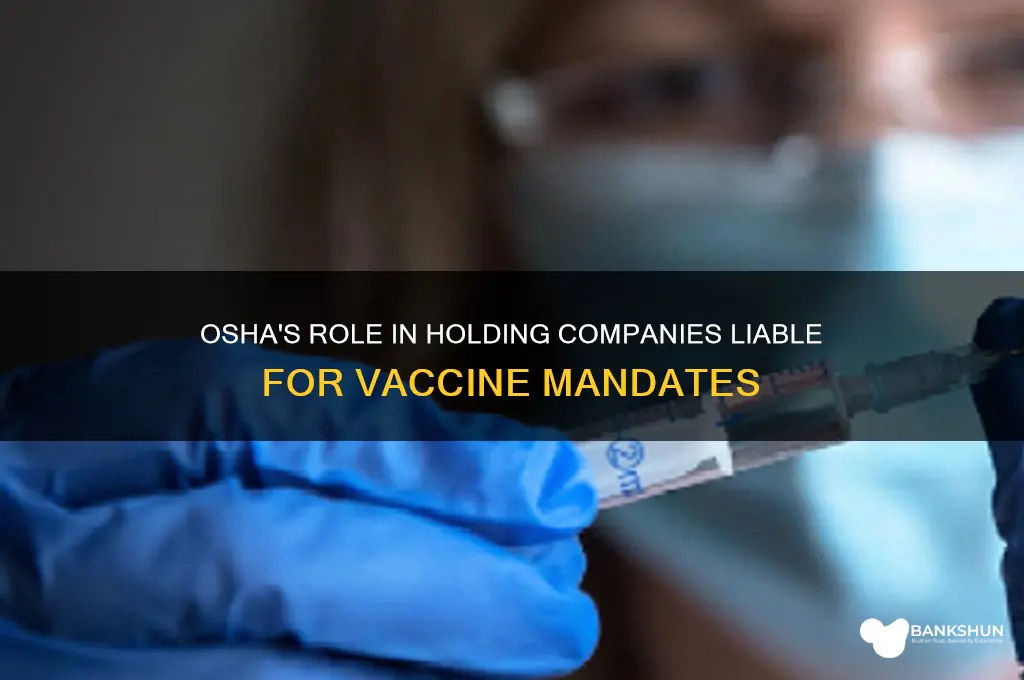 is osha holding companies liable for vaccine