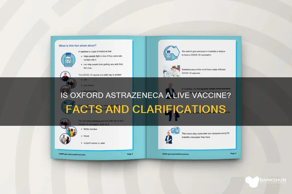 is oxford astrazeneca vaccine a live vaccine