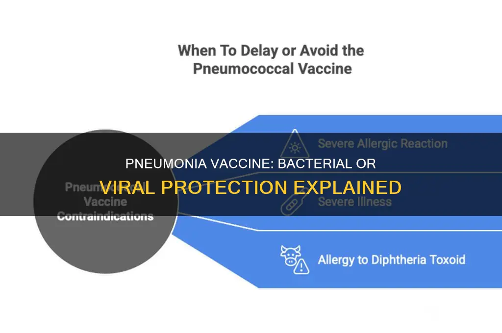 is pneumonia vaccine for bacterial or viral