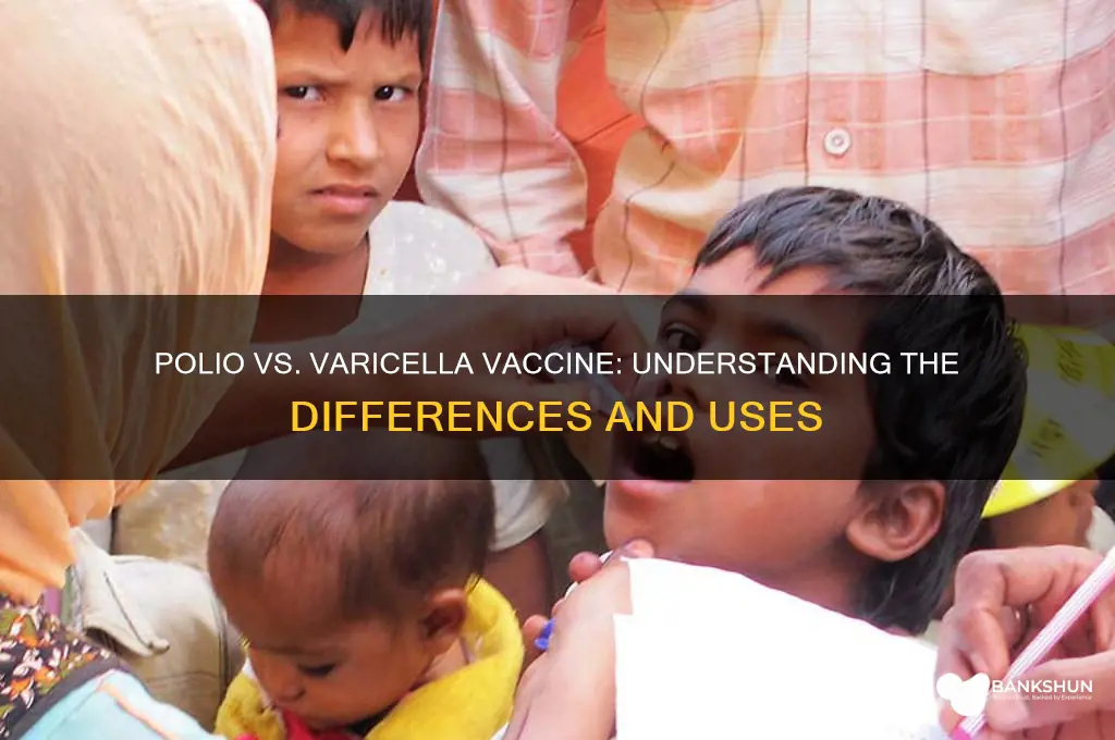 is polio the same as varicella vaccine