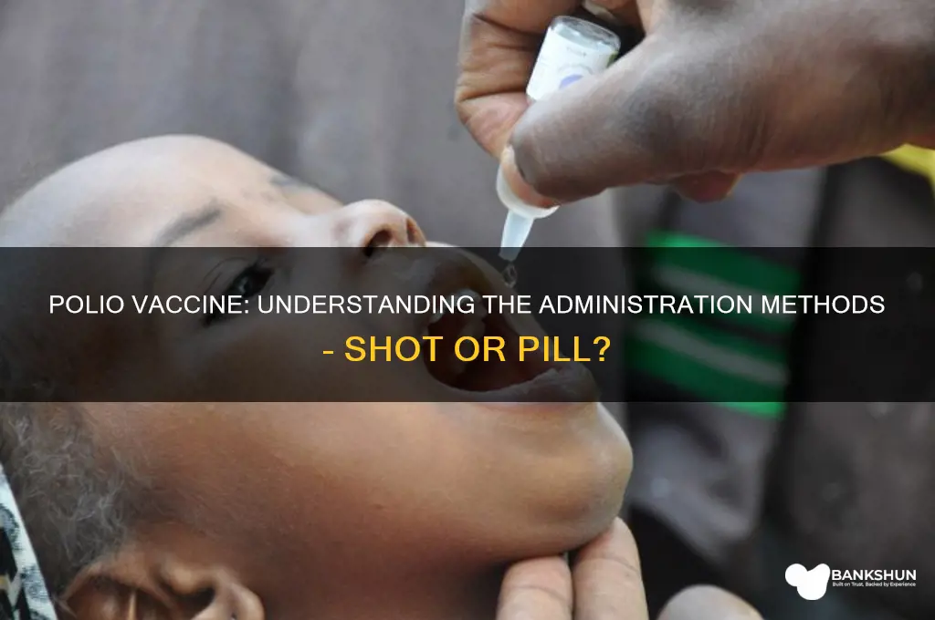 is polio vaccine a shot or pill