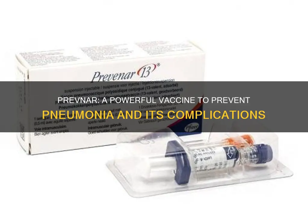 is prevnar a vaccine for preventing pneumonia