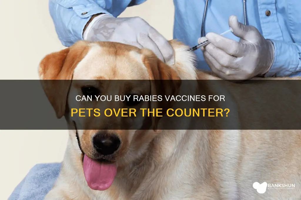 is rabies vaccine for pets availablebover counter