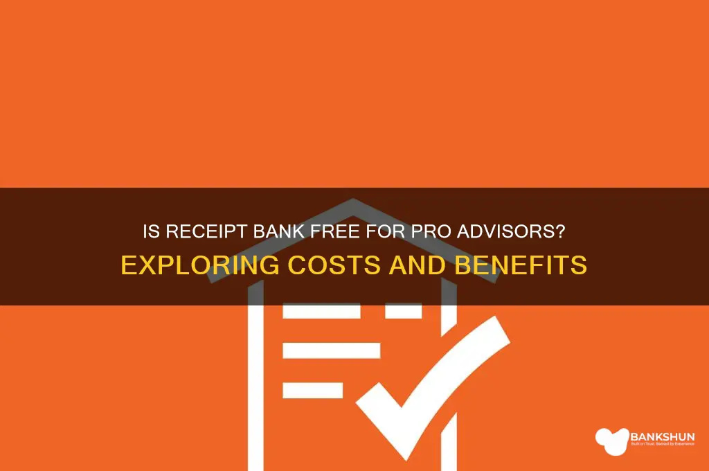is receipt bank free for pro advisors
