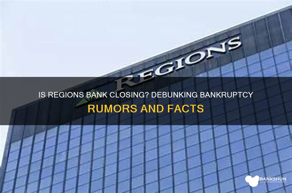 is regions bank going out of business