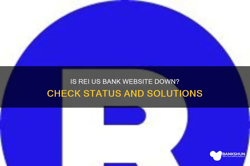 is rei us bank web site down