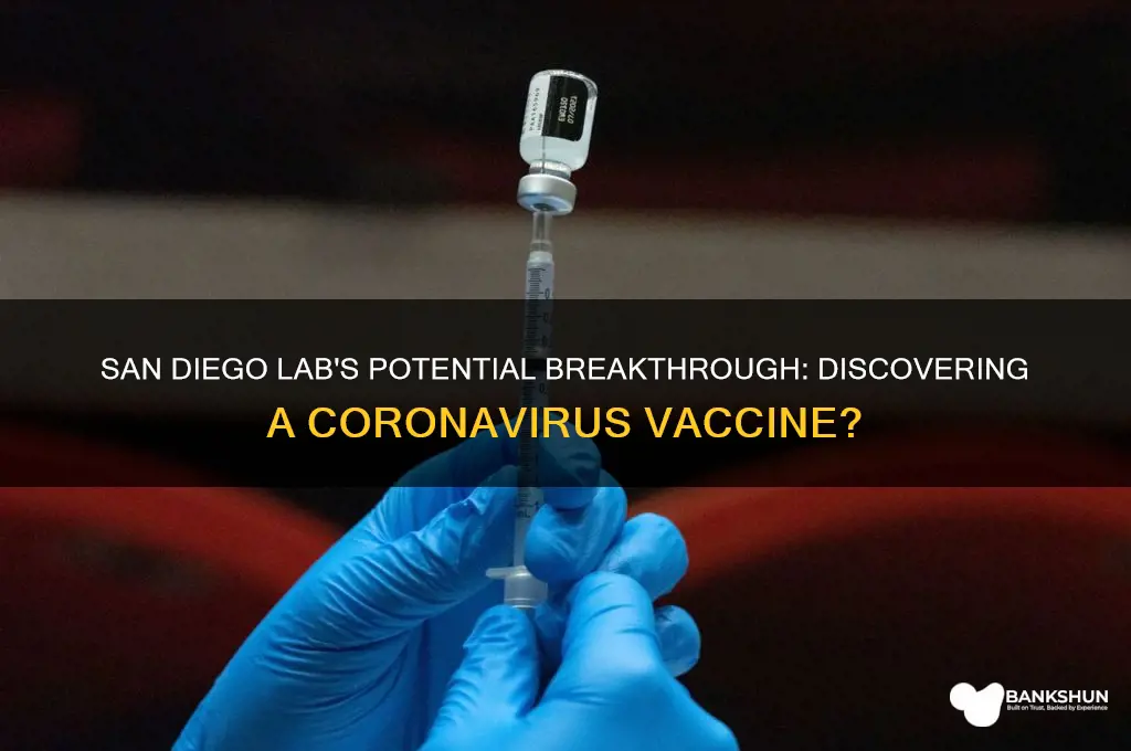 is san diego lab discovered coronavirus vaccine