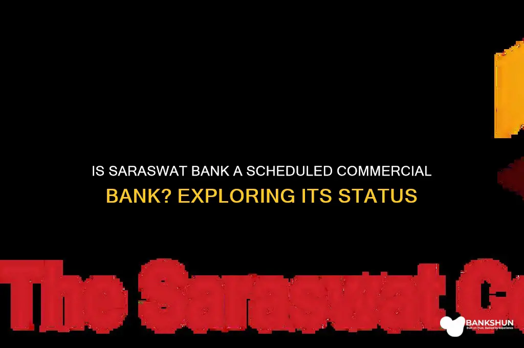 is saraswat bank a scheduled commercial bank