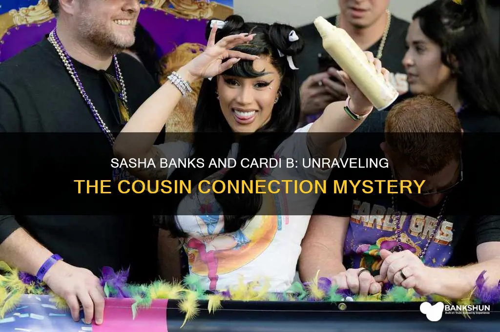 is sasha banks and cardi b cousins