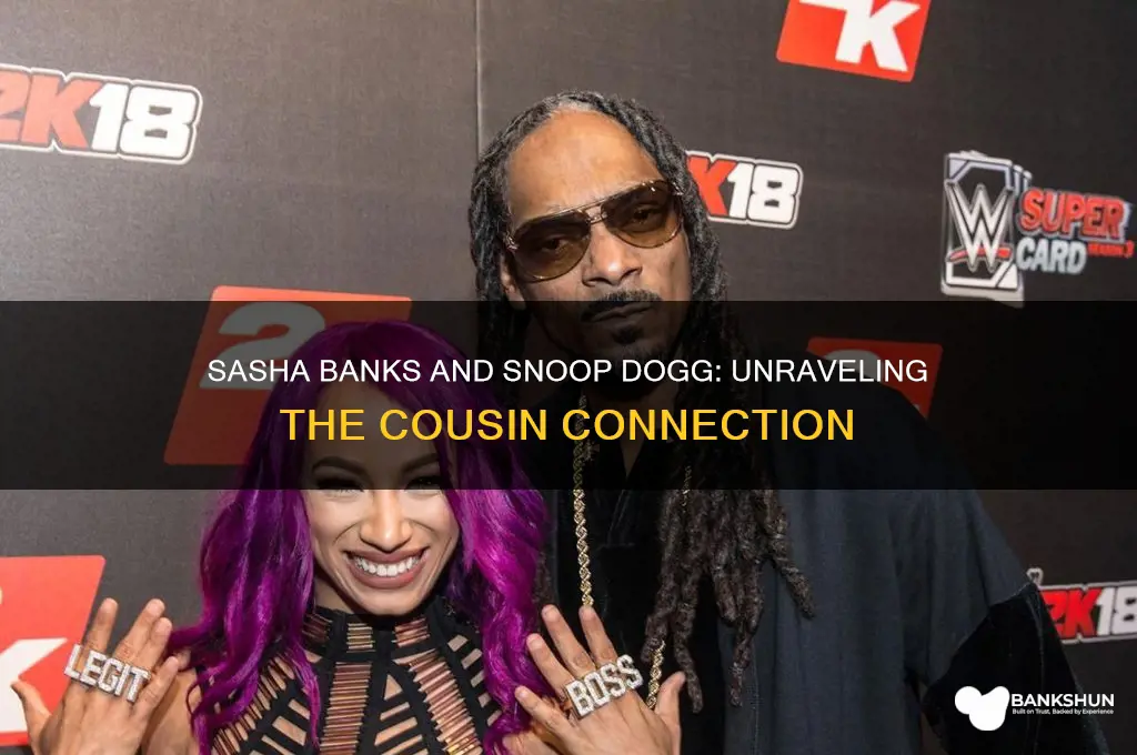 is sasha banks and snoop dogg cousins