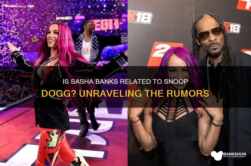 is sasha banks related to snoop dog