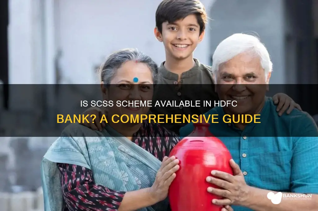 is scss scheme available in hdfc bank