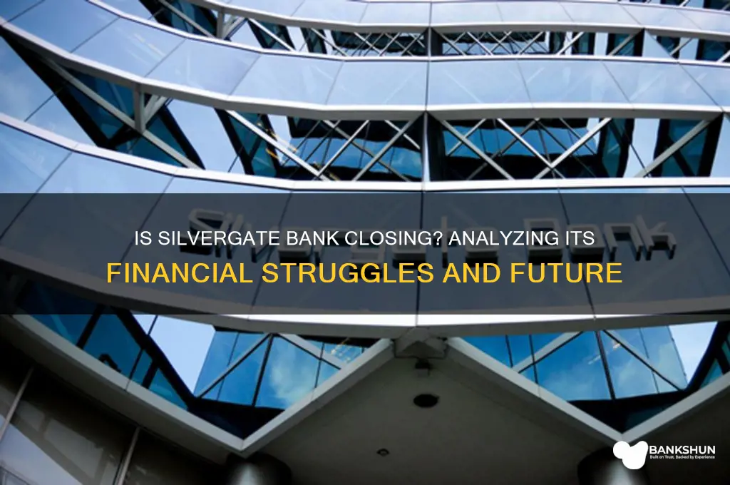is silvergate bank going out of business