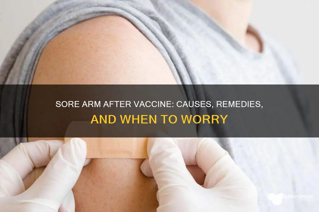 is sore arm from needle for vaccine