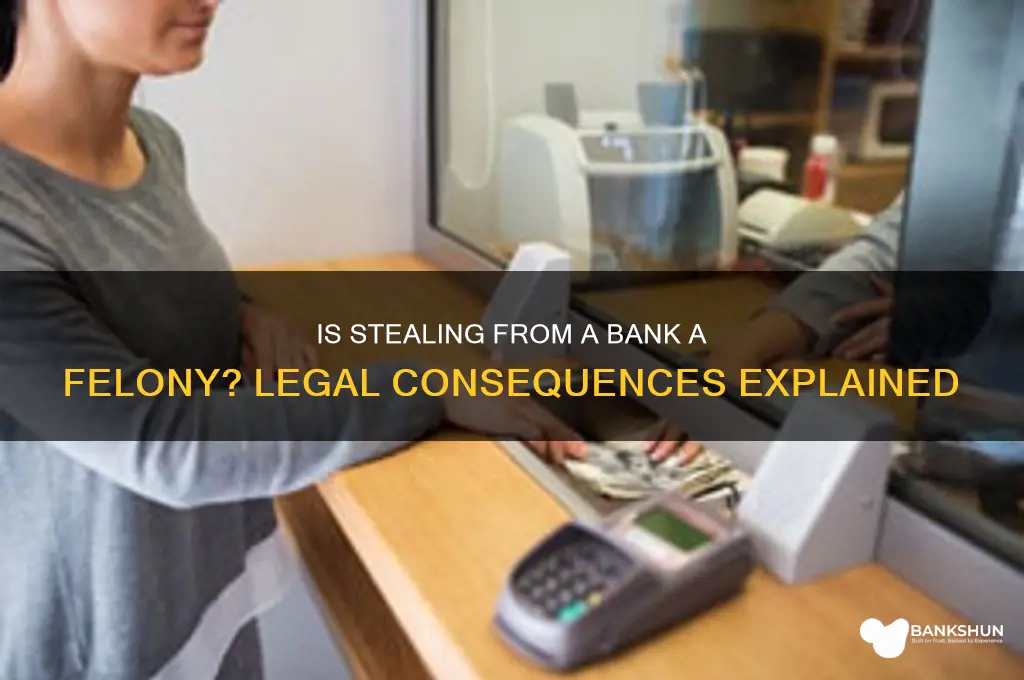 is stealing from a bank a felony
