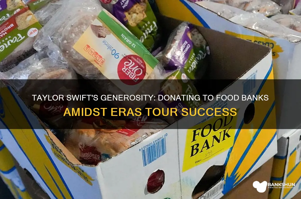 is taylor swift donating to food banks