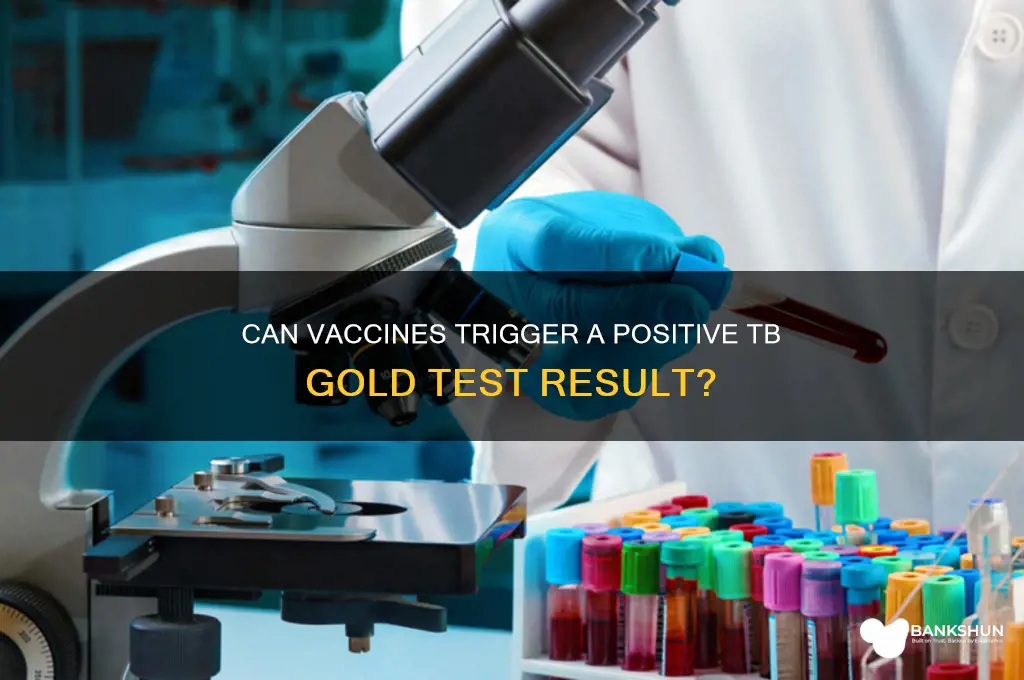 is tb gold test triggered by vaccines