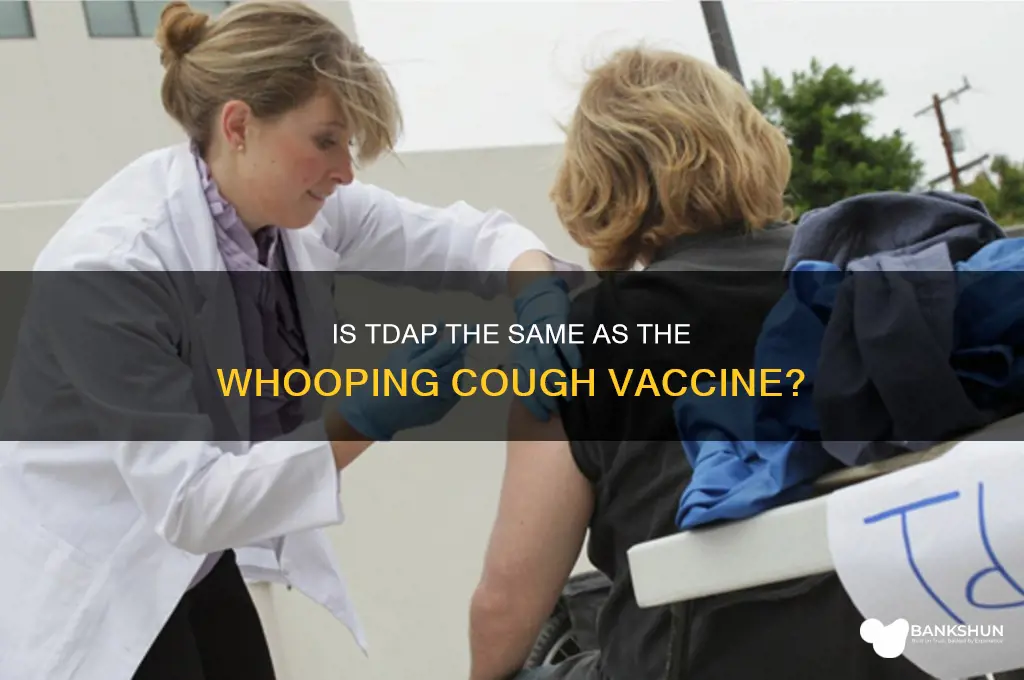 is tdap same as whooping cough vaccine