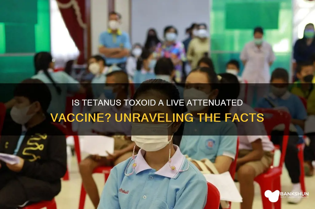 is tetanus toxoid a live attenuated vaccine