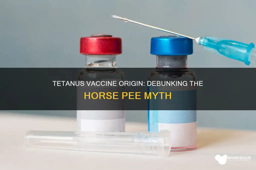 is tetanus vaccine made from horse pee