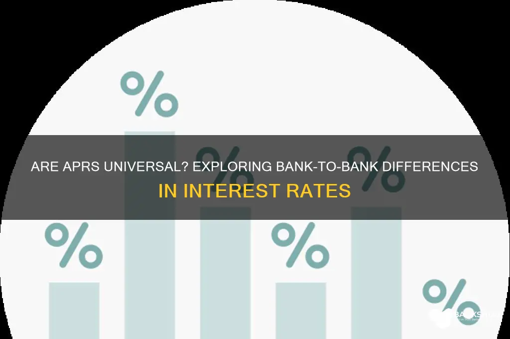 is the aprisail the same evrey bank