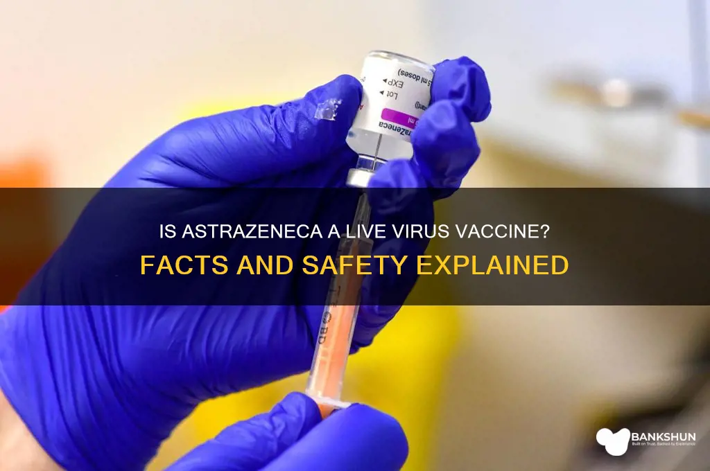 is the astrazeneca vaccine a live virus